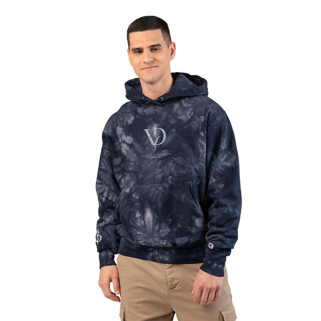 Unisex Champion Tie-Dye Hoodie (Embroidery) VD logo