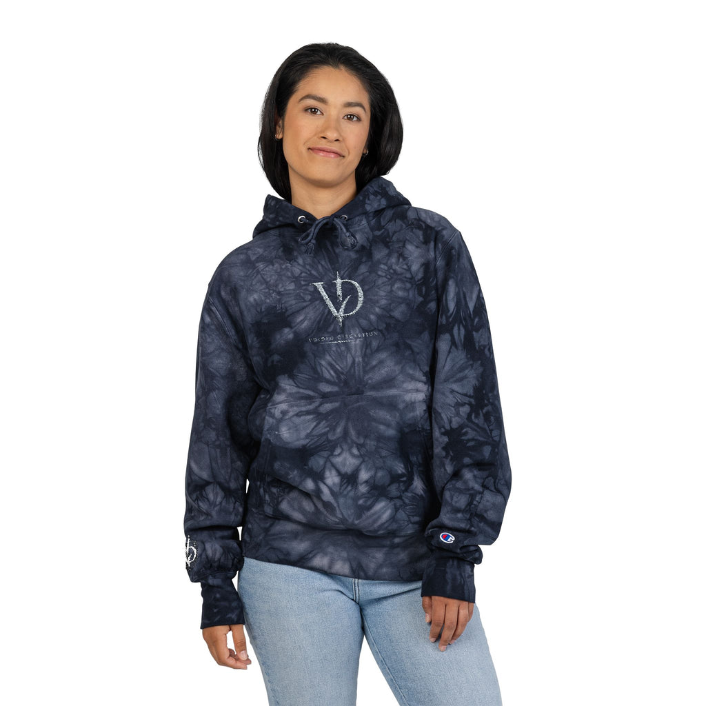 Unisex Champion Tie-Dye Hoodie (Embroidery) VD logo
