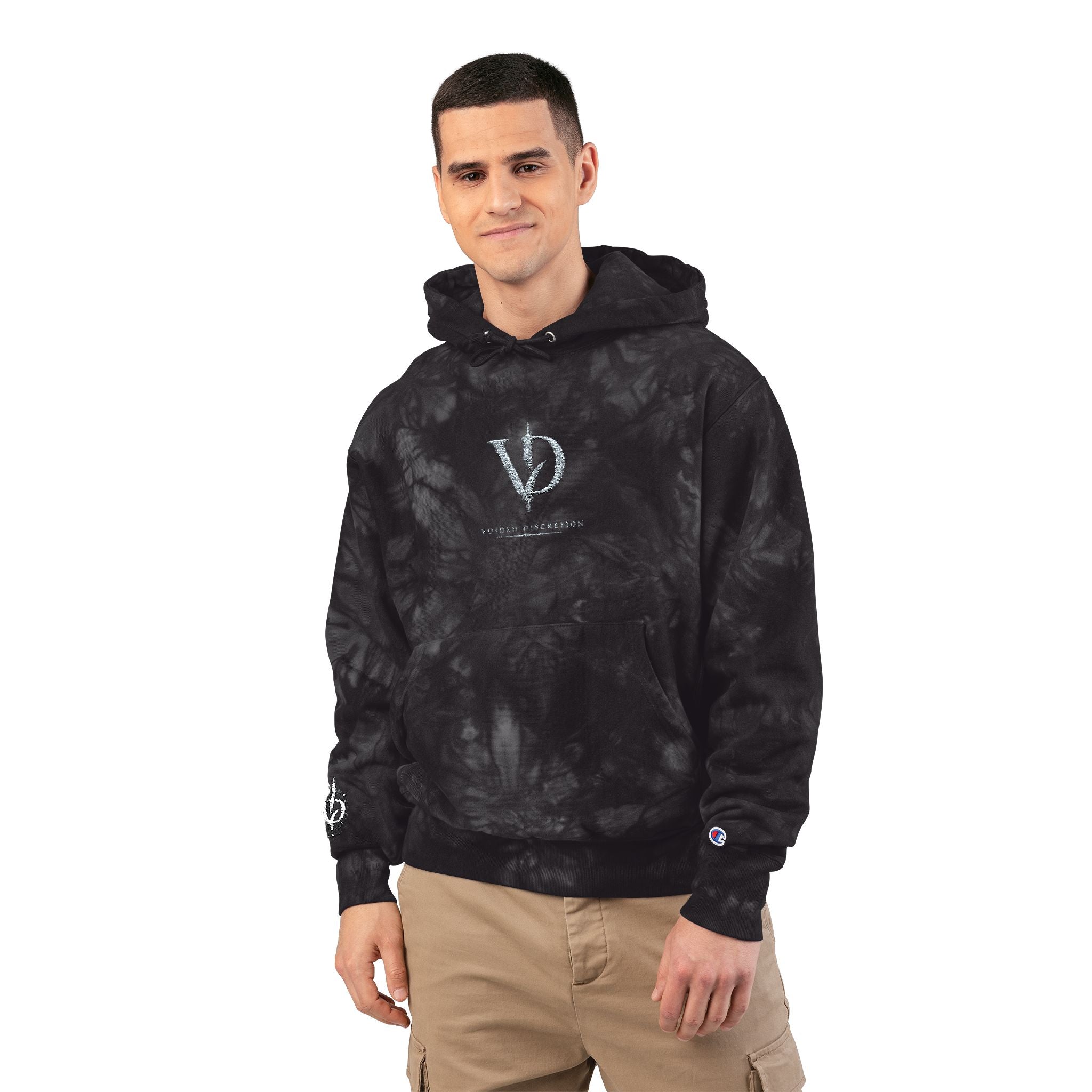 Unisex Champion Tie-Dye Hoodie (Embroidery) VD logo